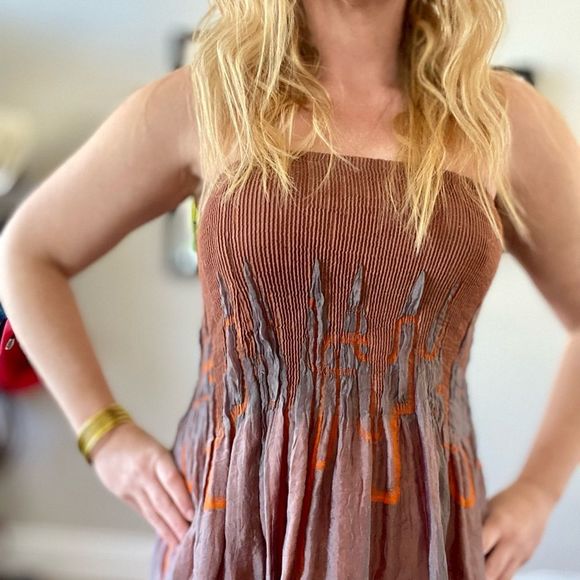 Gary & Orange Geometric Strapless Dress - Picture 3 of 6